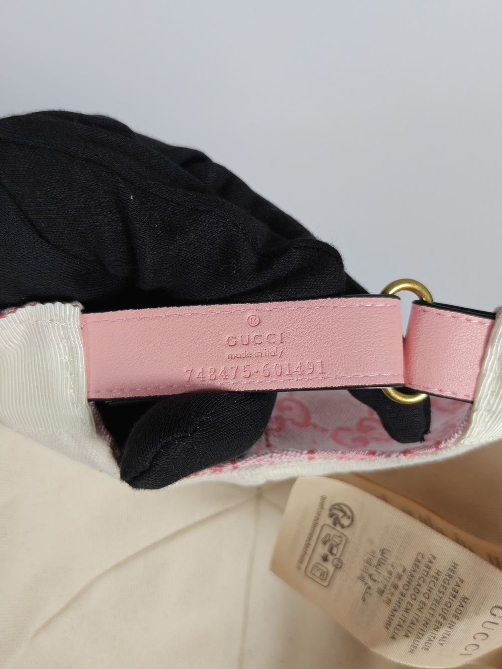 Gucci Pink GG Monogram Baseball Cap - Picture 5 of 6